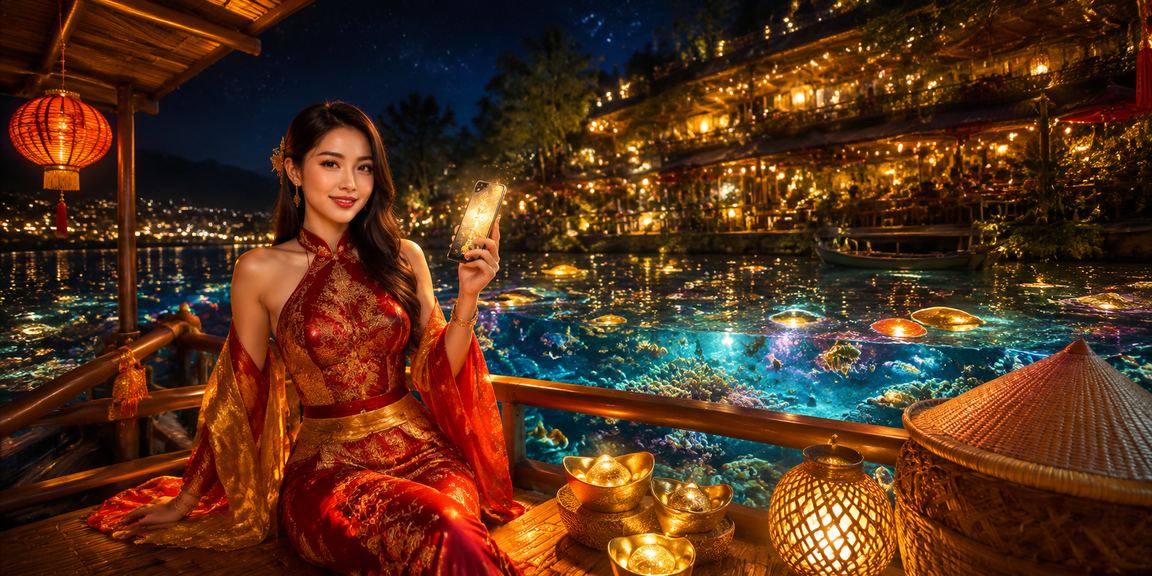Người dùng truy cập cá cược trên điện thoại tại Đà Lạt với hình ảnh nón lá truyền thống