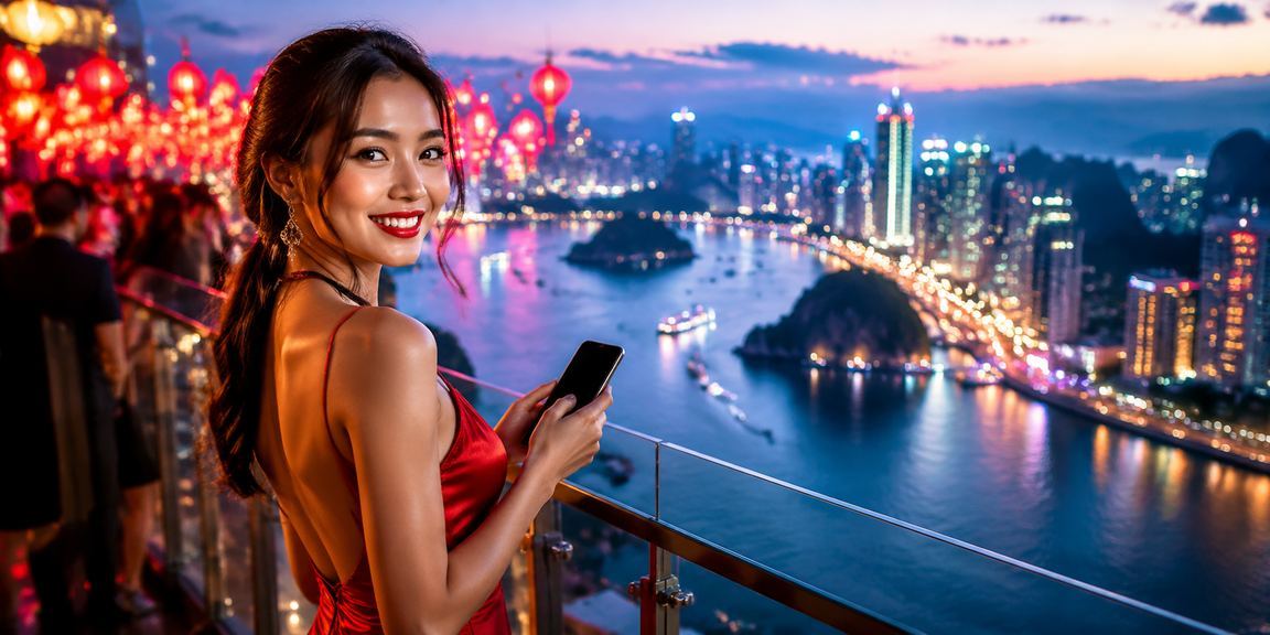Cảnh vịnh Hạ Long đẹp kết hợp với trải nghiệm cá cược trực tuyến hiện đại
