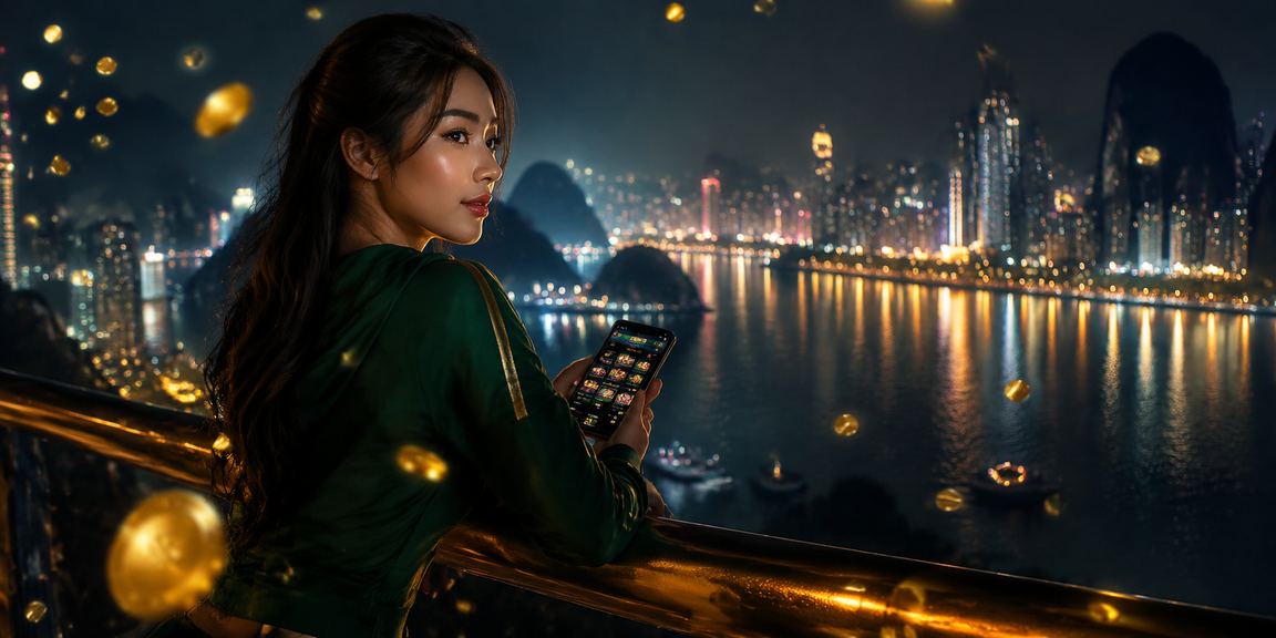 Người dùng thư giãn với cá cược trực tuyến trên nền vịnh Hạ Long hùng vĩ