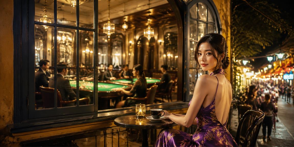 Người chơi thưởng thức game bài trực tuyến bên tách cà phê Việt tại Phú Quốc